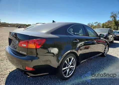 2008 Lexus Is 250 z USA, uszkodzony, nr VIN JTHBK262882075437